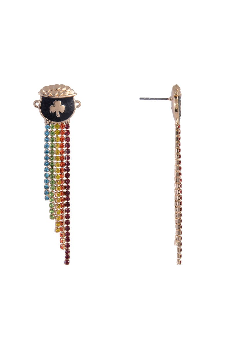 Hallmark Pot Of Gold Earrings, Alternate, color, Green