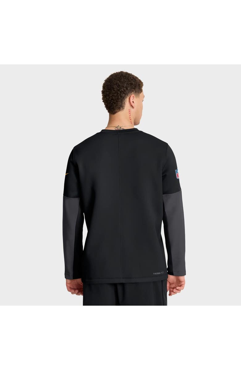 Nike Men's Nike Black Pittsburgh Steelers Sideline Coach Therma-FIT Long Sleeve T-Shirt, Alternate, color, Black