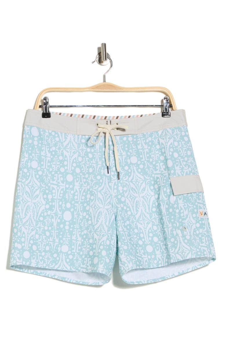 RVCA Jacobs Archive Swim Trunks, Main, color, 