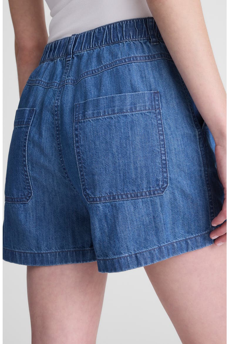Zoe High Waist Shorts, Alternate, color, ULLMAN WASH