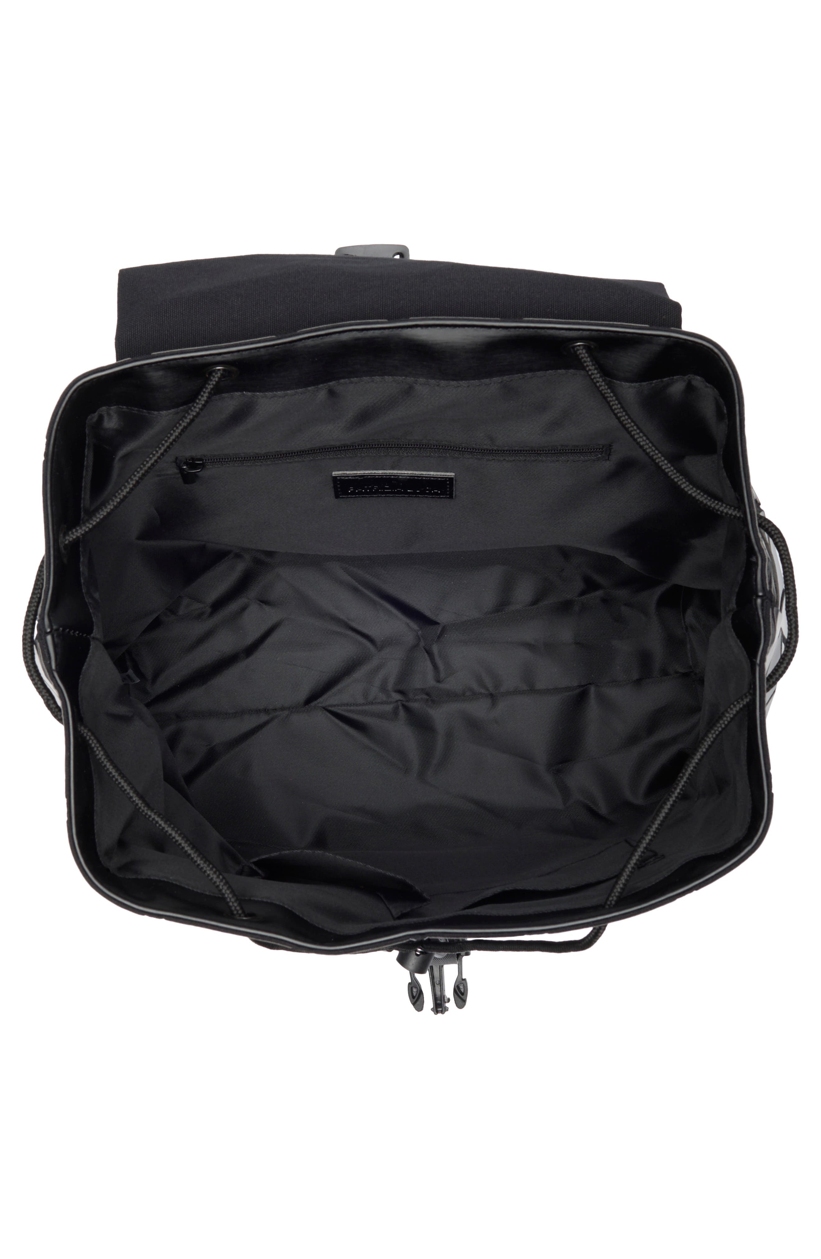 PATRIZIA LUCA Slanted Triangle Backpack, Alternate, color, Matte Black