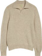 De Bonne Facture Long Sleeve Wool Polo Sweater