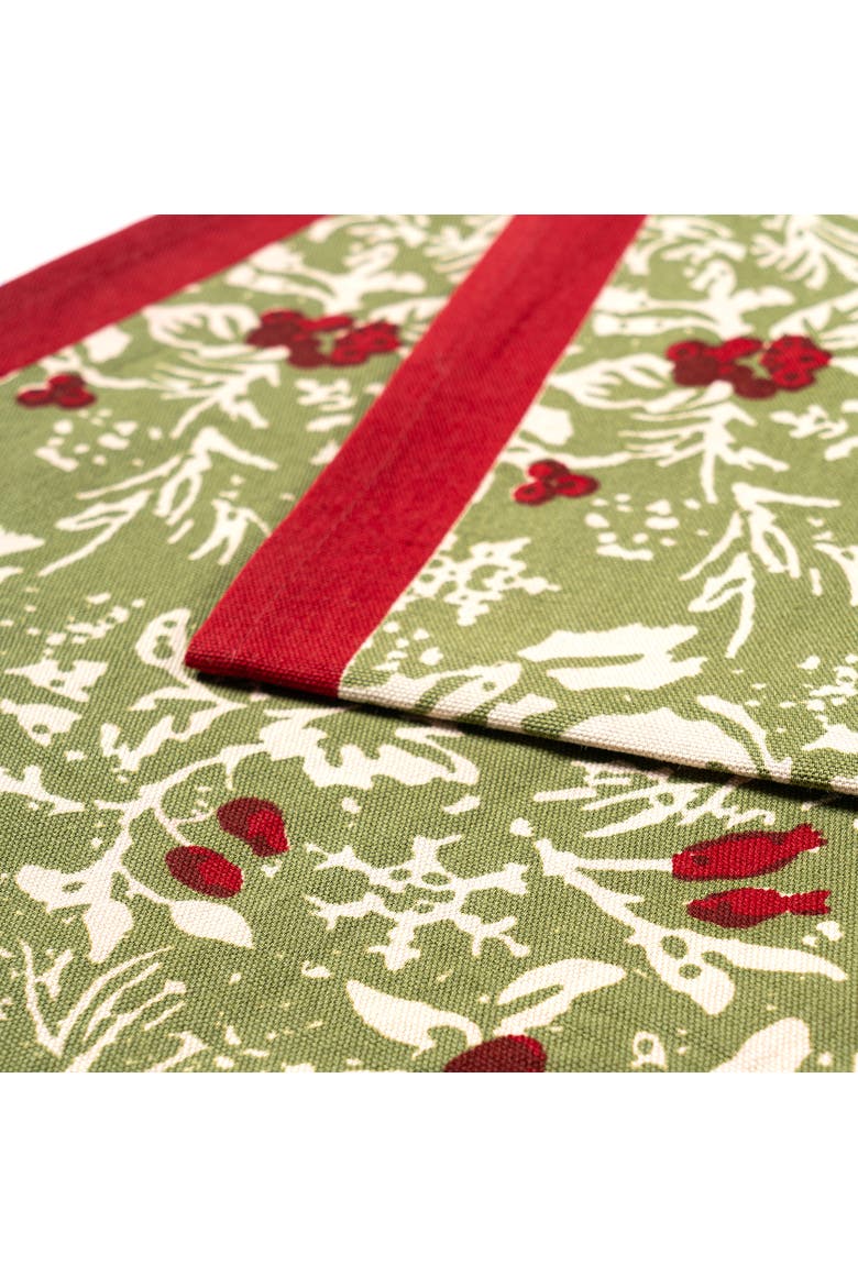 Baies de houx Runner, Alternate, color, Red/Green 16" x 90"