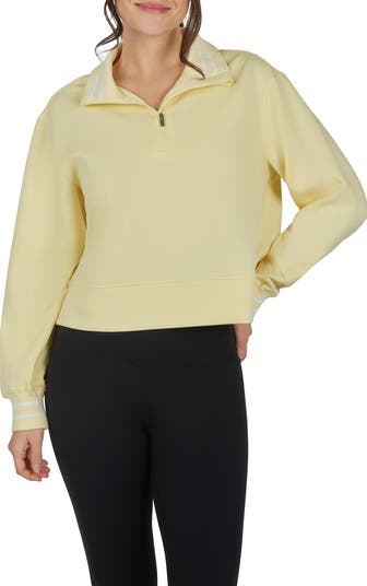 YOGALICIOUS Georgetown Scuba Knit Half-Zip Pullover | Nordstromrack