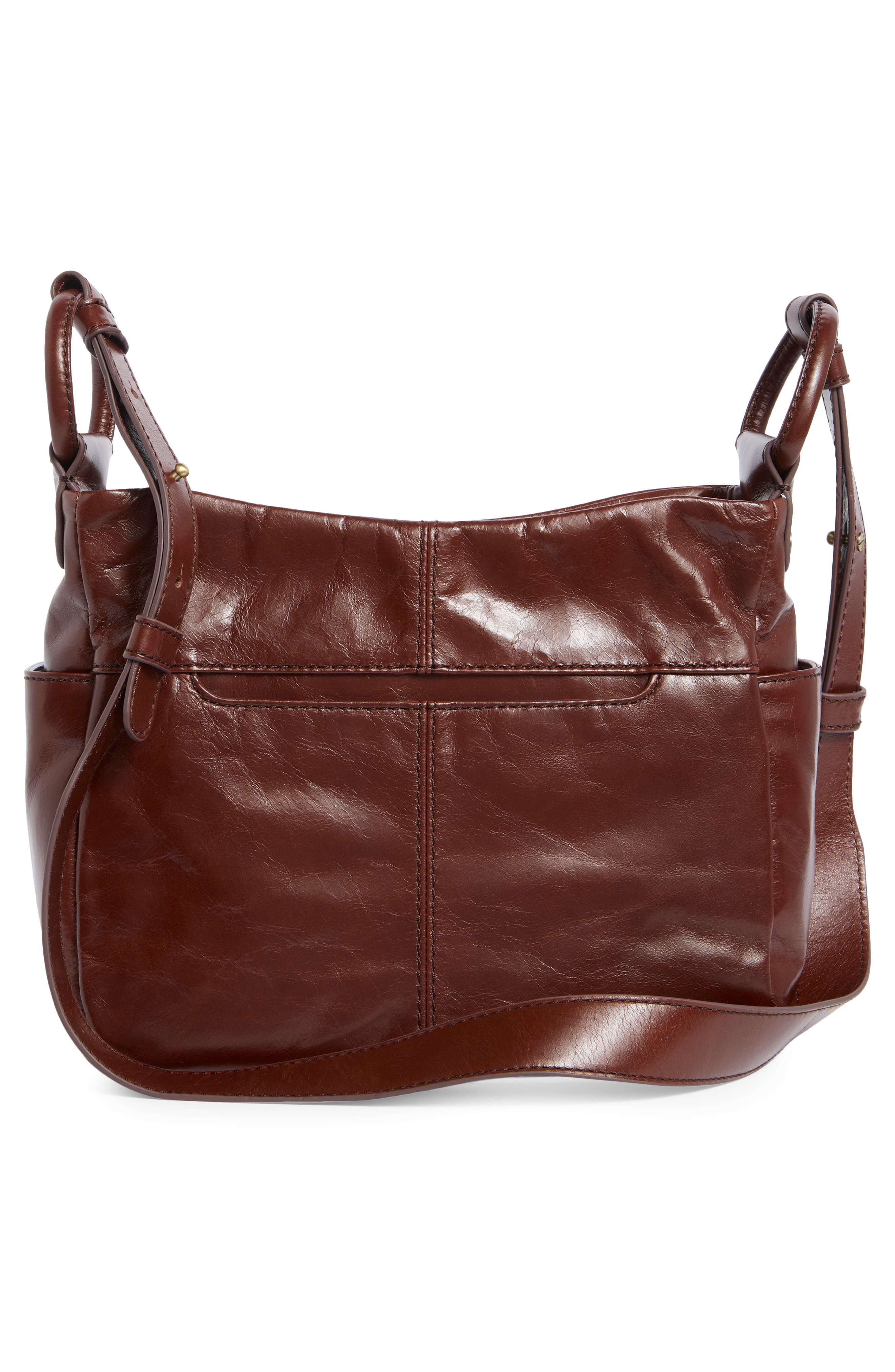 HOBO Sheila Leather Crossbody Bag, Alternate, color, Chocolate