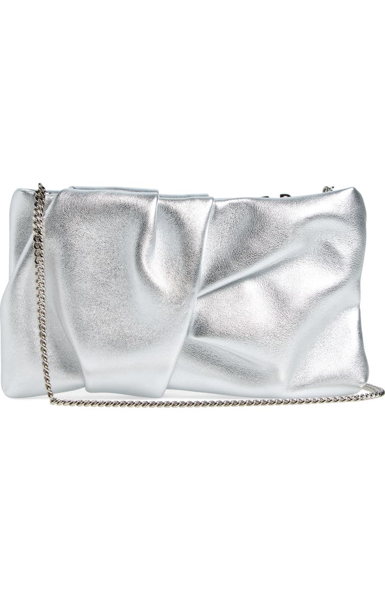 Jimmy Choo Bonny Metallic Leather Clutch, Alternate, color,