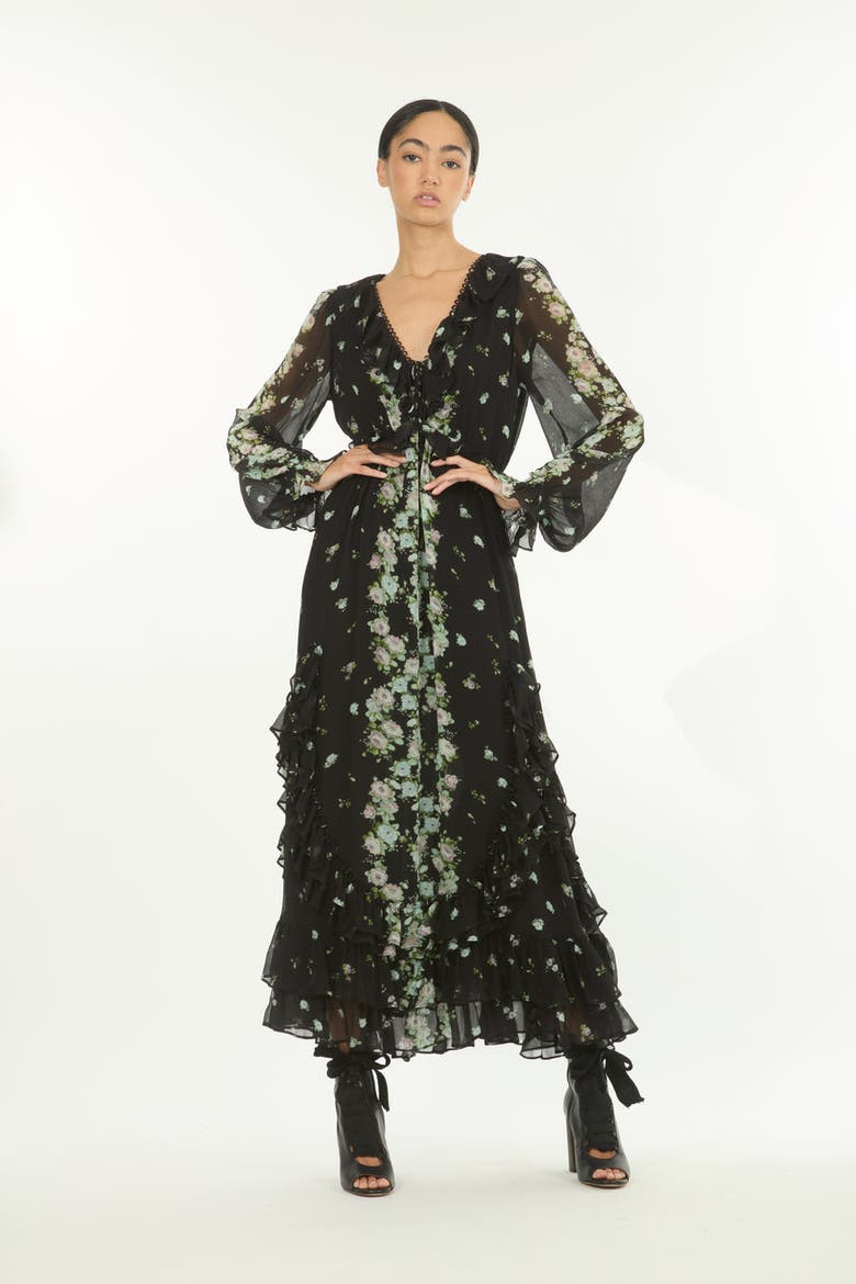 Brighton Dress, Alternate, color, Black Floral Alley