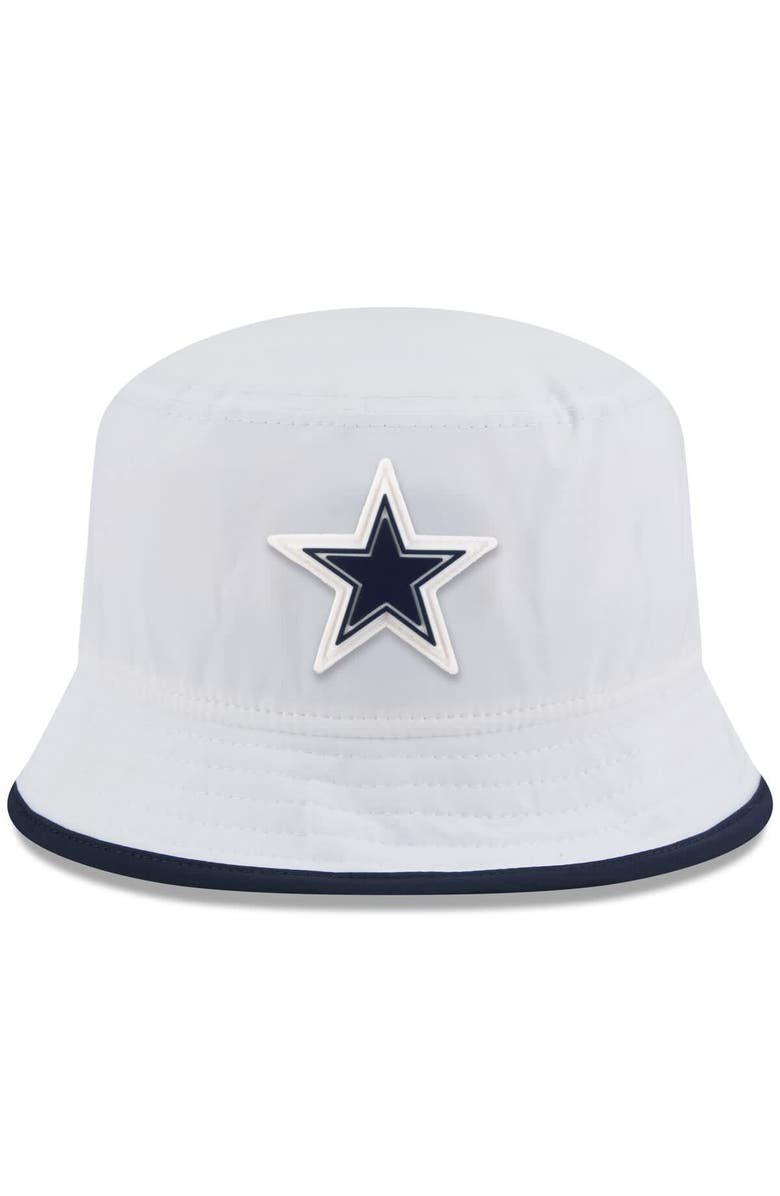 New Era Men's New Era White Dallas Cowboys 2025 NFL Training Camp Stretch Bucket Hat, Alternate, color, White
