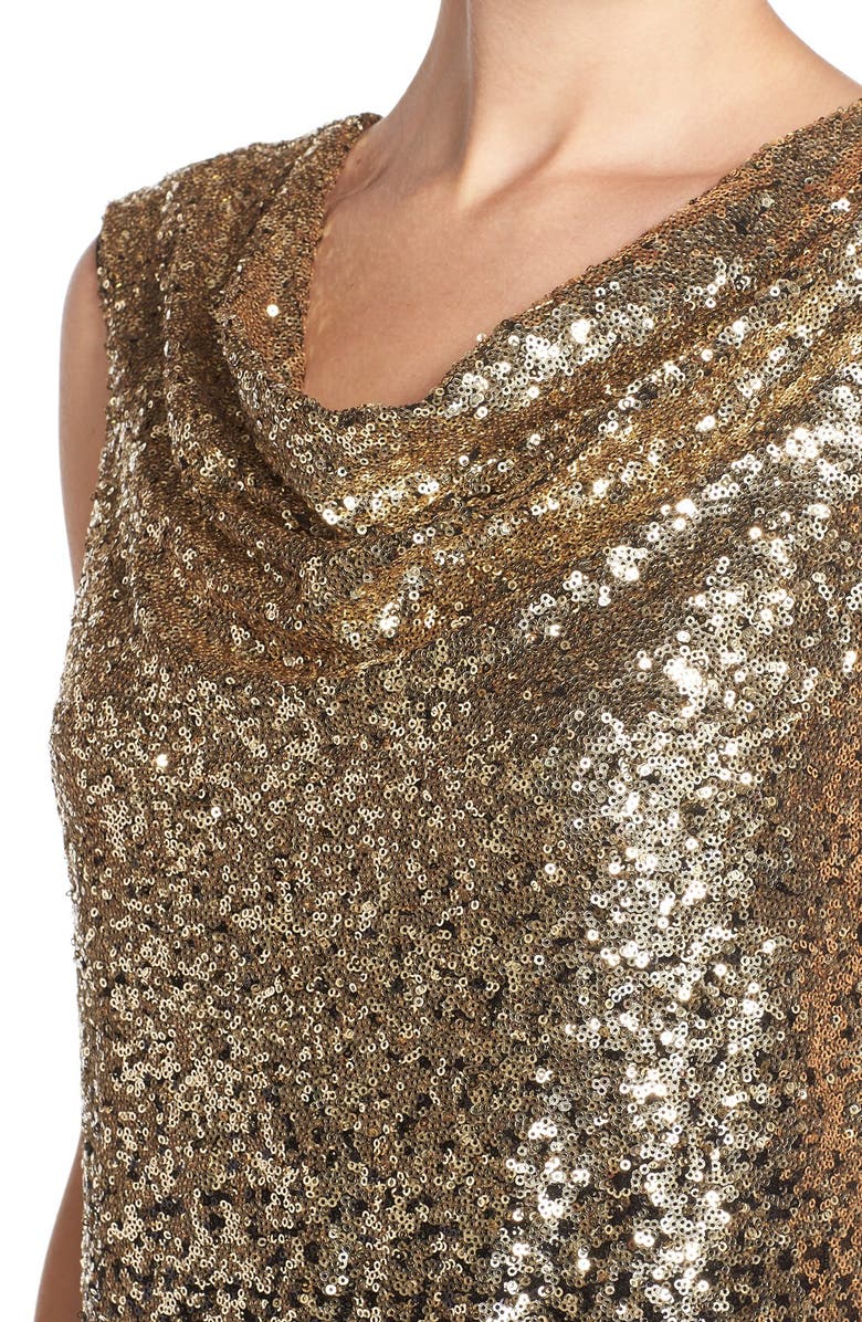 Maia Ombré Sequin Sheath Dress, Alternate, color, 