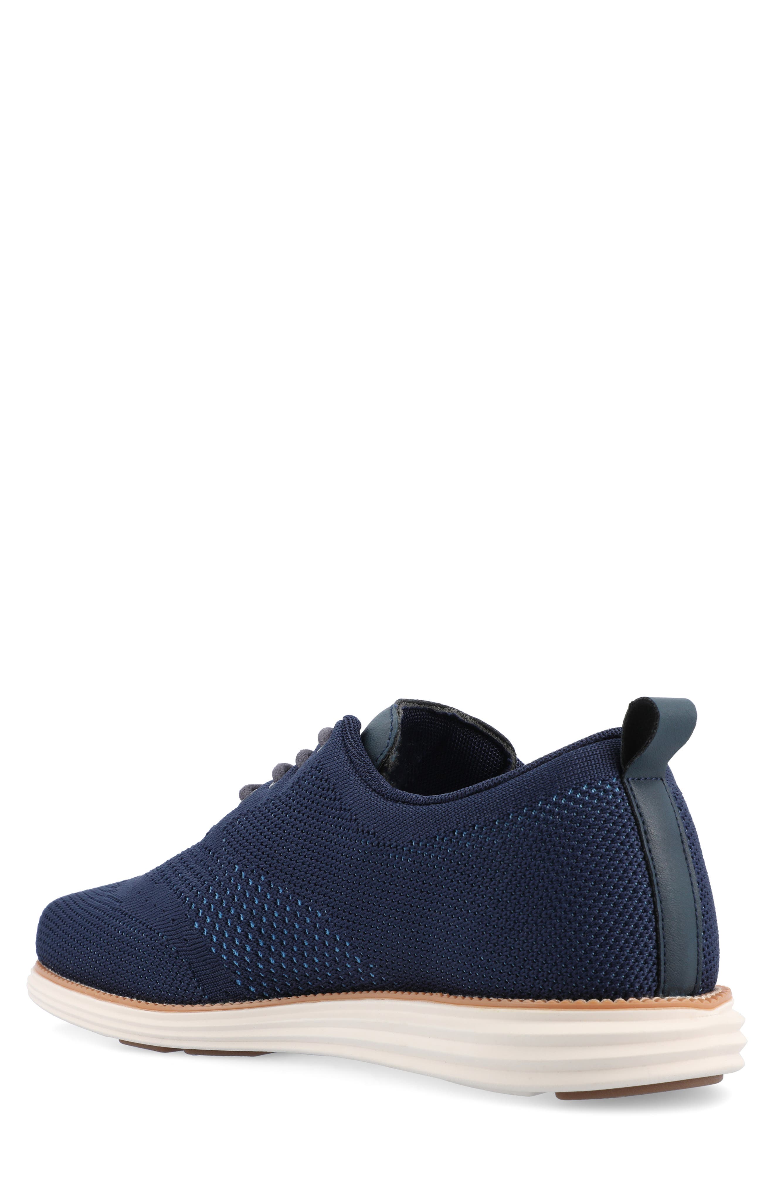 Ezra Knit Oxford Sneaker - Wide Width, Alternate, color, BLUE