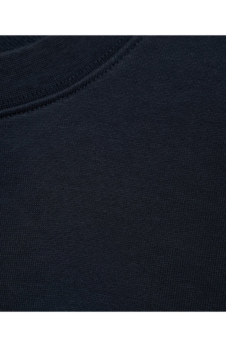 MANGO Cotton Graphic Print Sweatshirt, Alternate, color, Navy