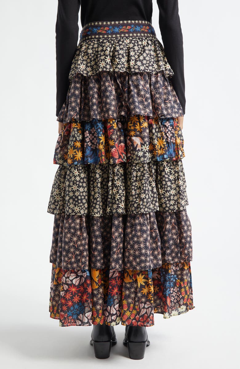 FARM Rio Jujus Garden Midi Skirt, Alternate, color, 