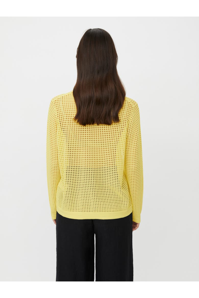 MaForavine Open Knit Sweater, Alternate, color, Lemonade