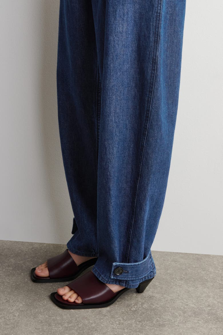 Denim Tulip Pants, Alternate, color, BLUE