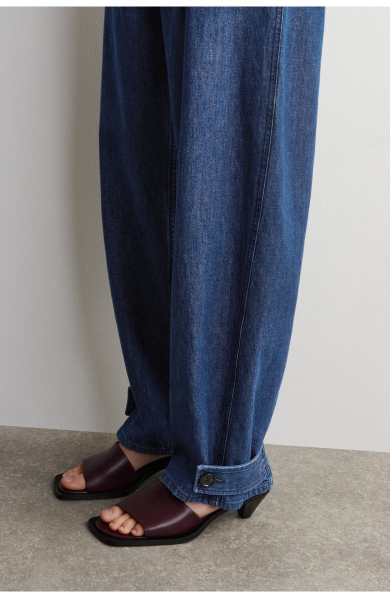 COS Denim Tulip Trousers, Alternate, color, Blue