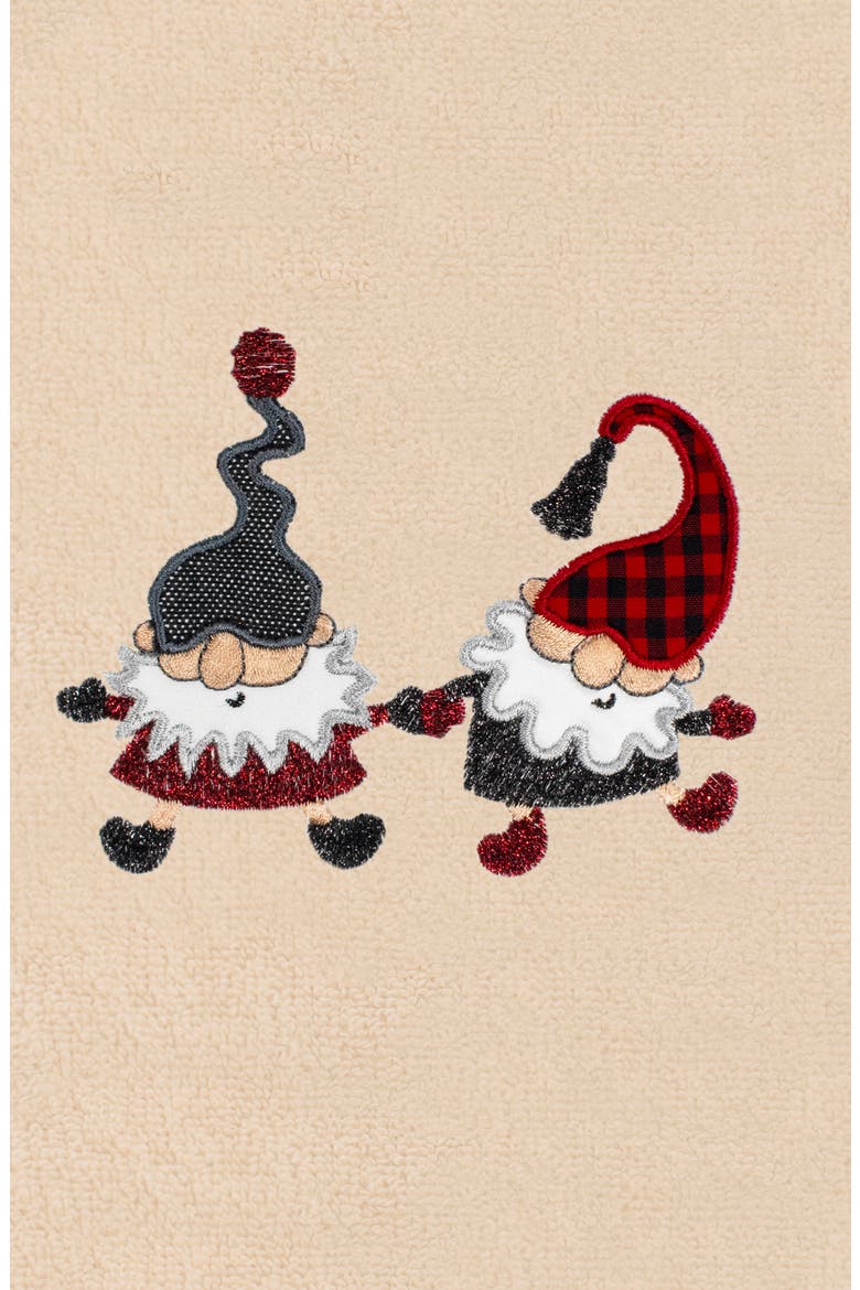 2-Piece Holiday Gnomes Turkish Cotton Hand Towel Set, Alternate, color, SAND