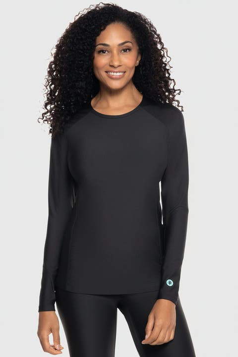 Women's Long Sleeve Swim Shirt - UPF 50+ Sun Protection - Hightide