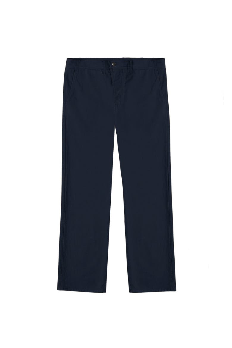 Reno Herringbone Cotton Trousers, Main, color, BLUE
