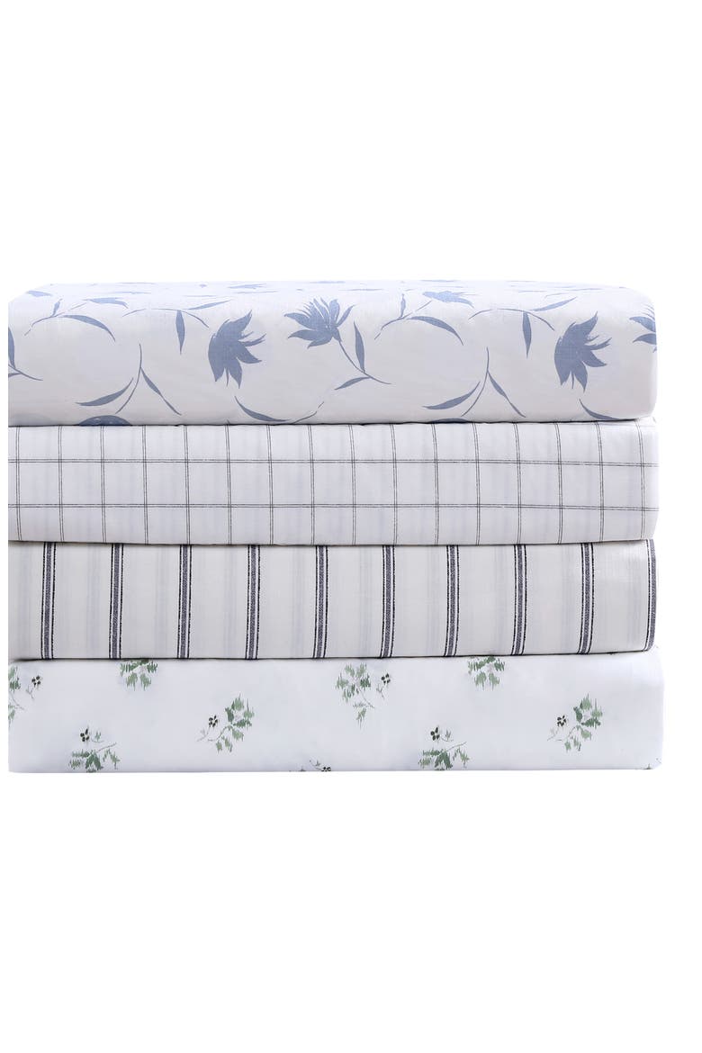 Sketchy Ditsy 200 Thread Count Cotton Percale Sheet Set, Alternate, color, LIGHT PASTEL GREEN