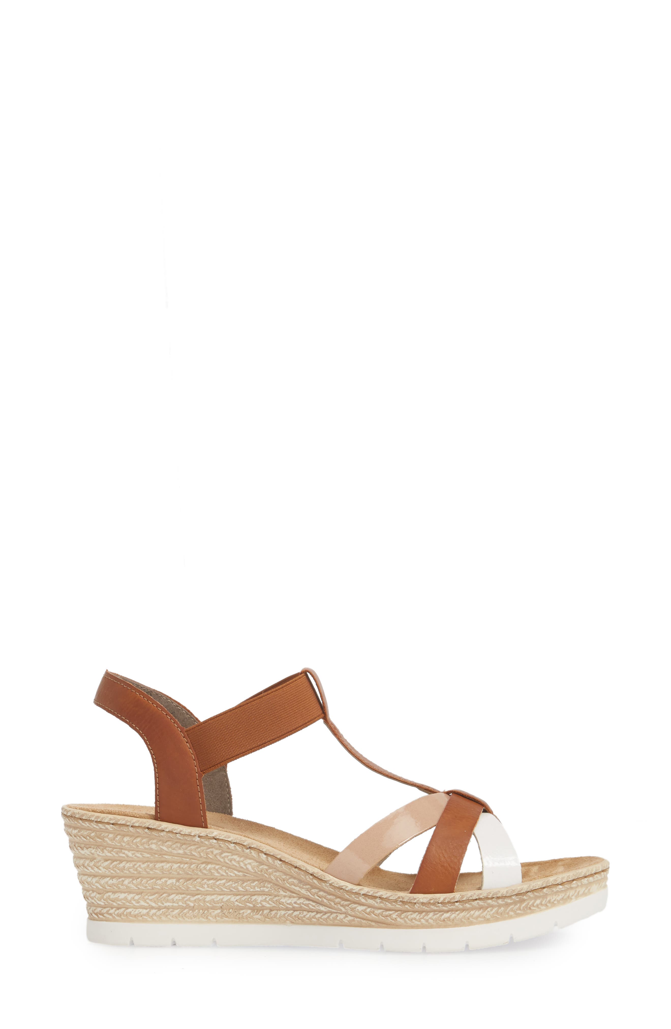 Rieker Antistress Fanni 95 Espadrille Wedge Sandal, Alternate, color, 