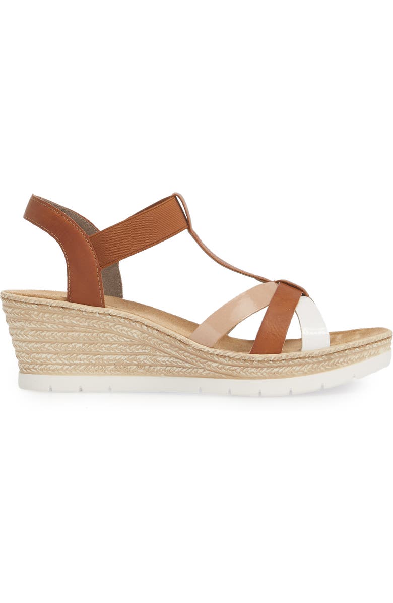 Rieker Antistress Fanni 95 Espadrille Wedge Sandal, Alternate, color,
