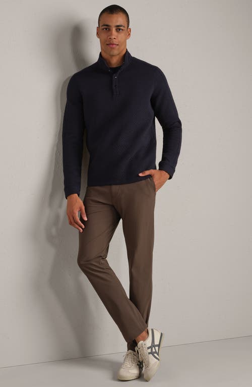 Rhone Weekend Quilted Pullover In Blue
