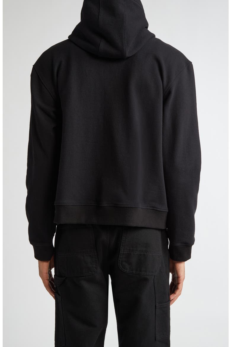 Standard Zip Hoodie, Alternate, color, BLACK