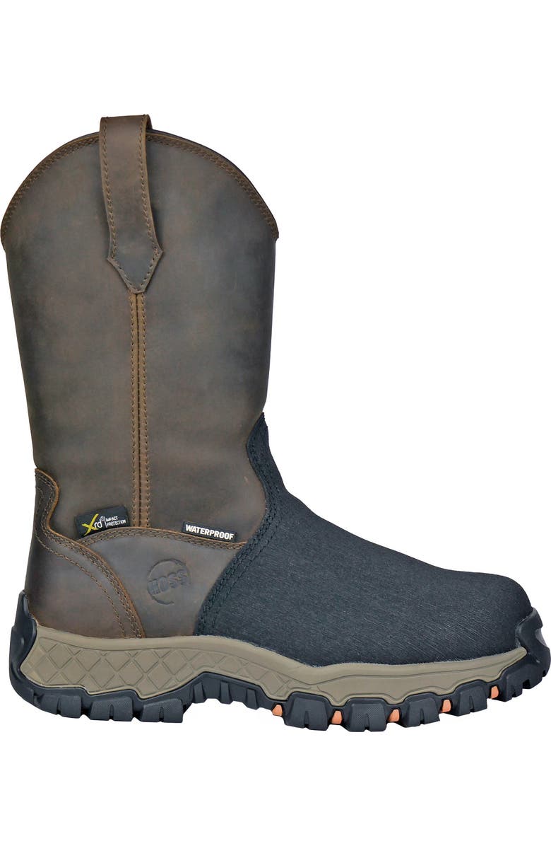 Hoss Boot Company HOSS Recon 11 Inch Composite Toe Met Guard Work Boot, Alternate, color, Brown/Black