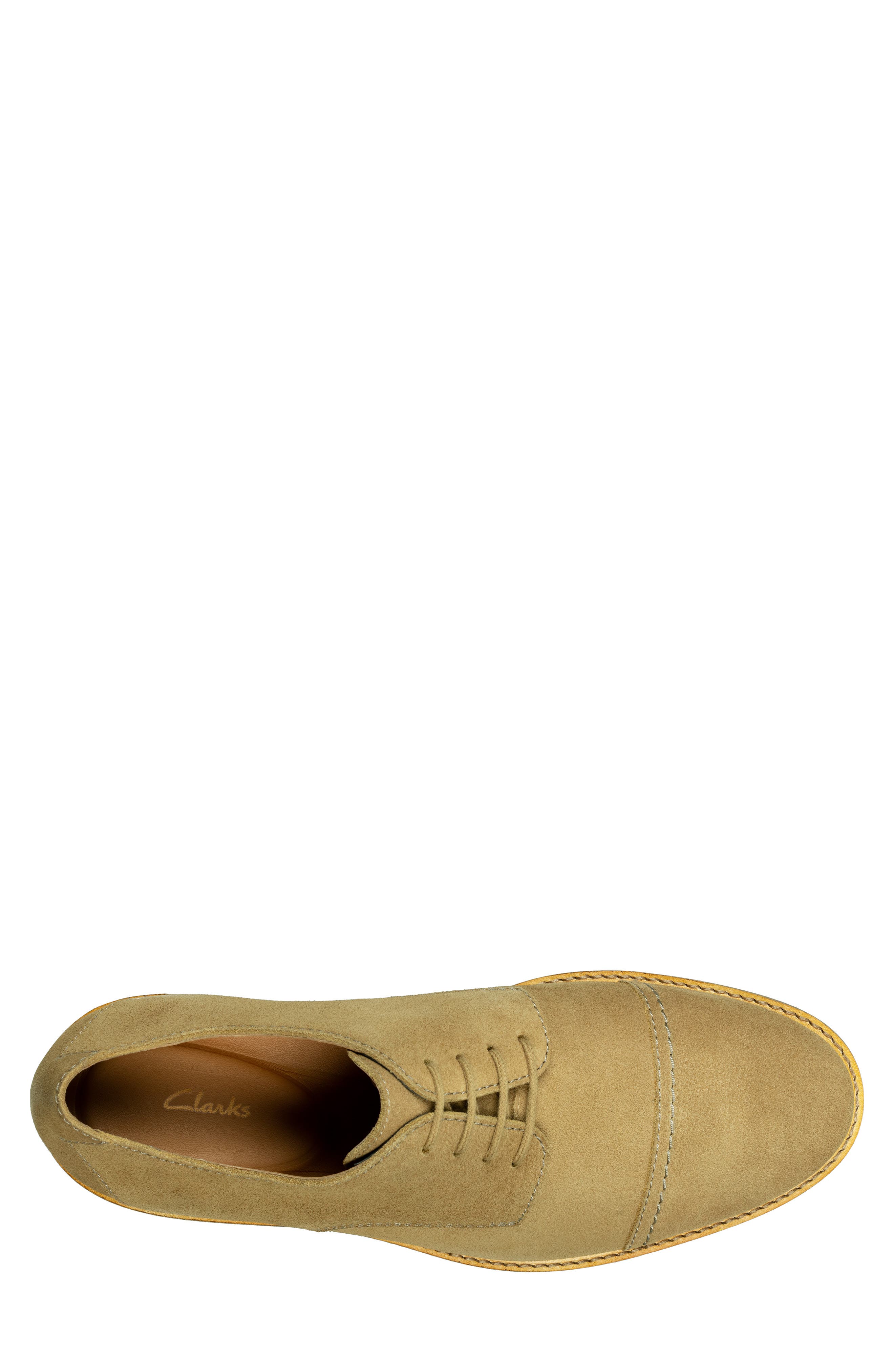 Atticus Plain Toe Derby, Alternate, color, DARK SAND SUEDE