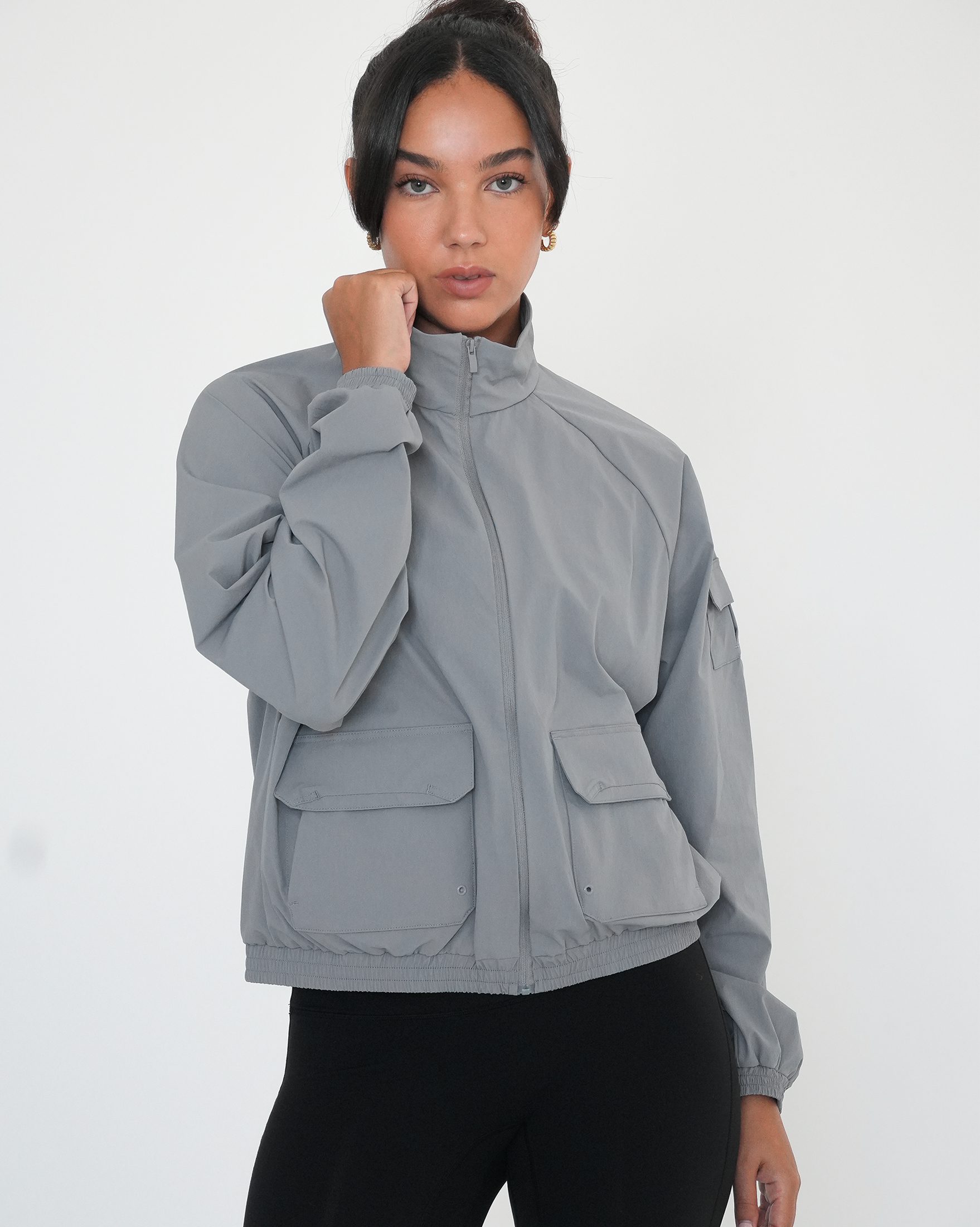 Cargo Nylon Windbreaker Jacket - image 4
