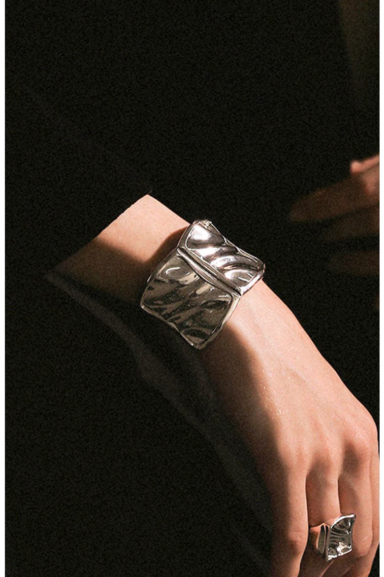 Tidal Glow Cuff, Alternate, color, Silver