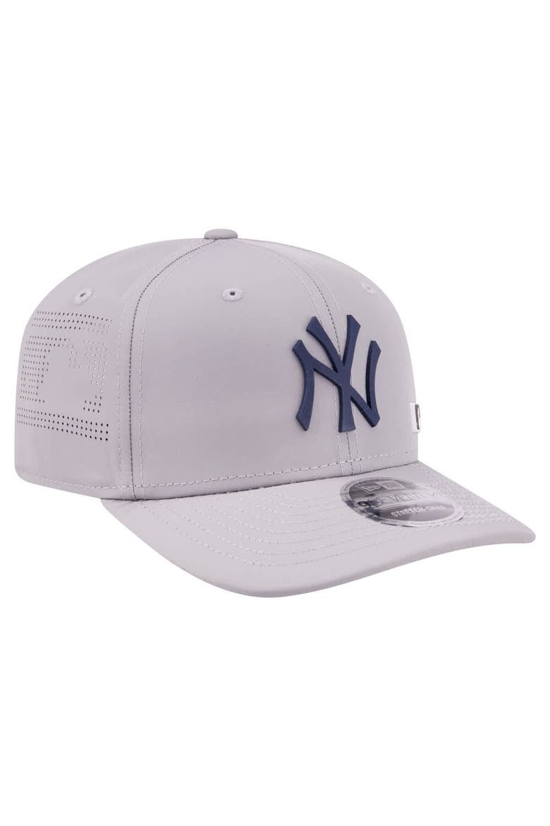 Men's New Era Gray New York Yankees Laser Perforated 9SEVENTY Adjustable Hat, Alternate, color, Gray