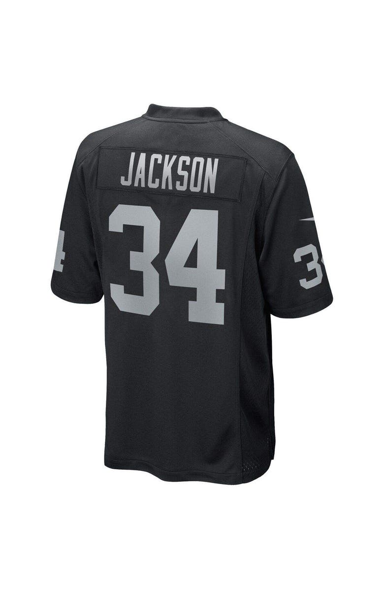 Nike Men's Nike Bo Jackson Black Las Vegas Raiders Game Retired Player Jersey, Alternate, color, 