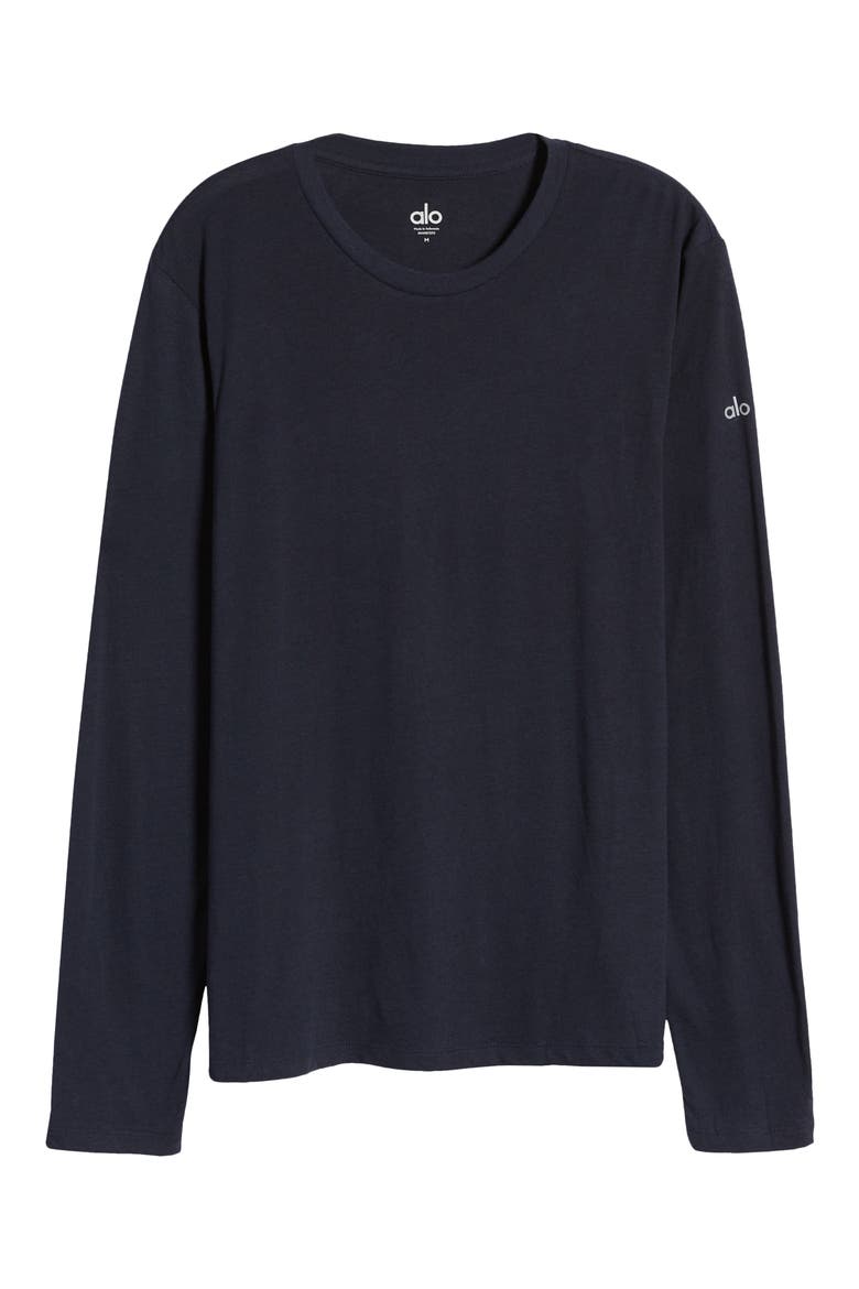 Airwave Long Sleeve T-Shirt, Alternate, color, DARK NAVY