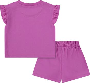 Kids' French Terry T-Shirt & Shorts Set