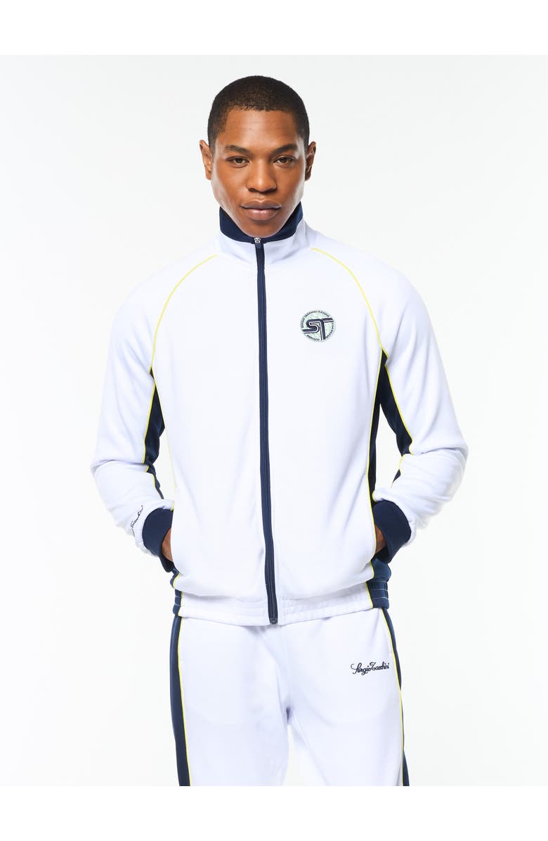 Sergio Tacchini Corsa Track Jacket, Main, color, Brilliant White