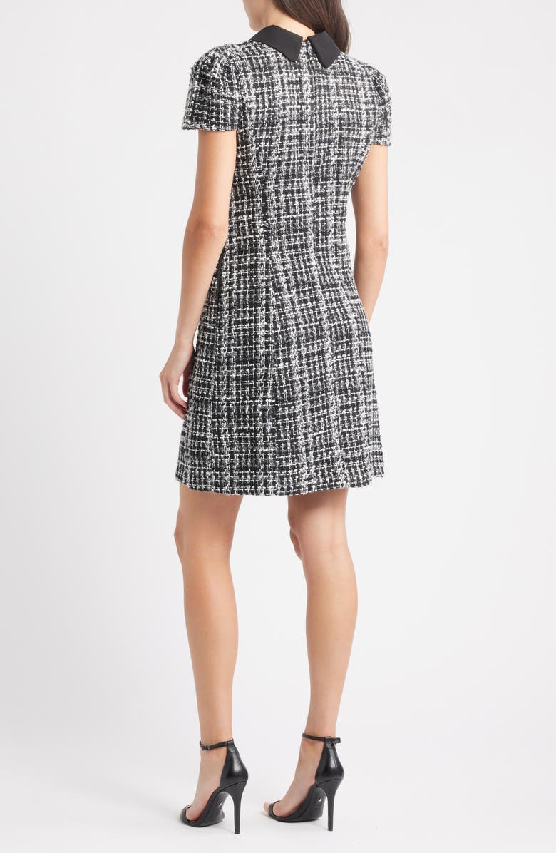 Cap Sleeve Bouclé Tweed Sheath Dress