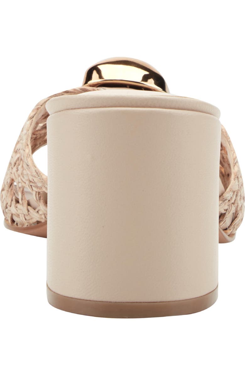 Marc Fisher LTD Farrel Embellished Square Toe Slide Sandal, Alternate, color, Light Natural