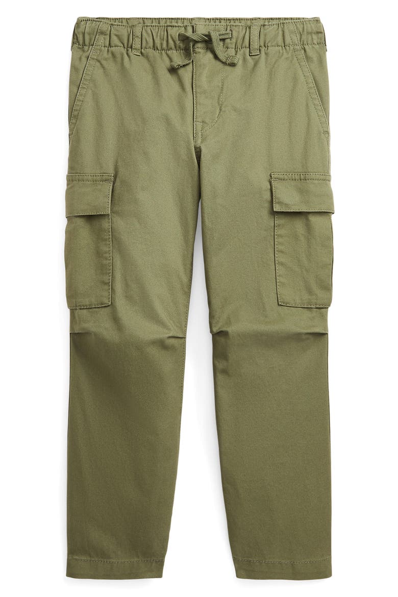 Kids' Stretch Twill Slim Cargo Pants, Main, color, GARDEN TRAIL