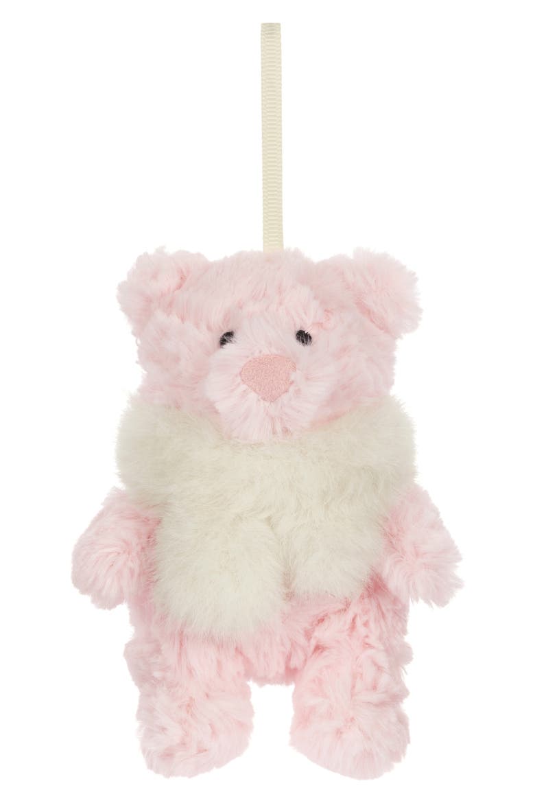 Leola Bear Winter Warmer Decoration, Alternate, color, PINK