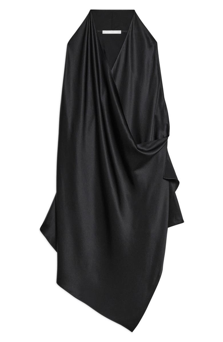 Helmut Lang Drape Sleeveless Silk Top, Alternate, color,