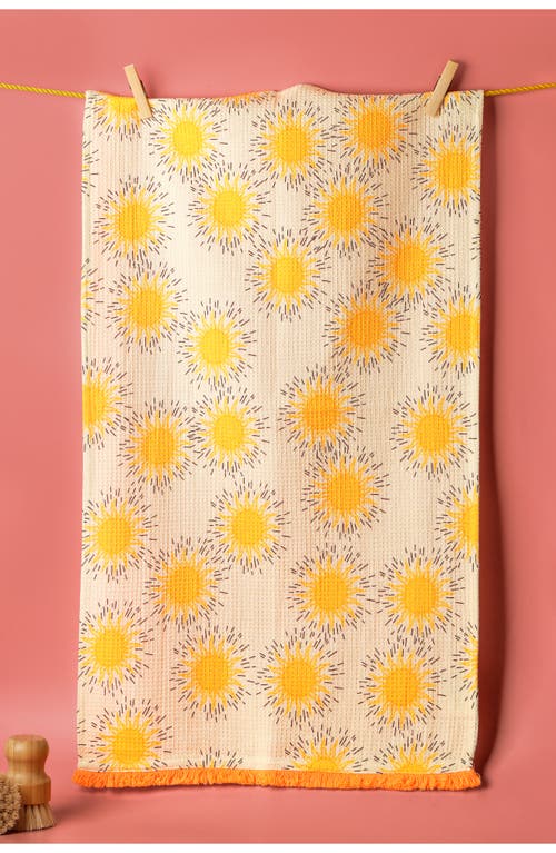Tiramisu 3-piece Kitchen Towel Set In Orange