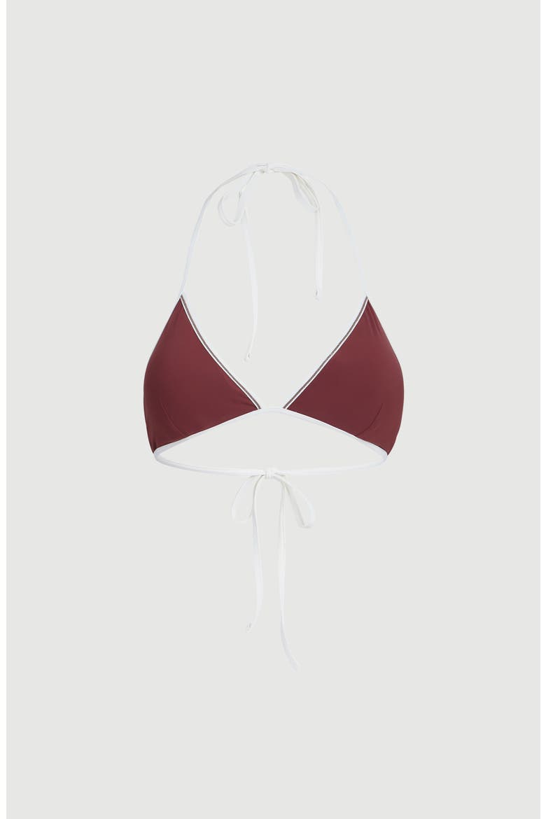 Bikini top with monili, Main, color, Bordeaux