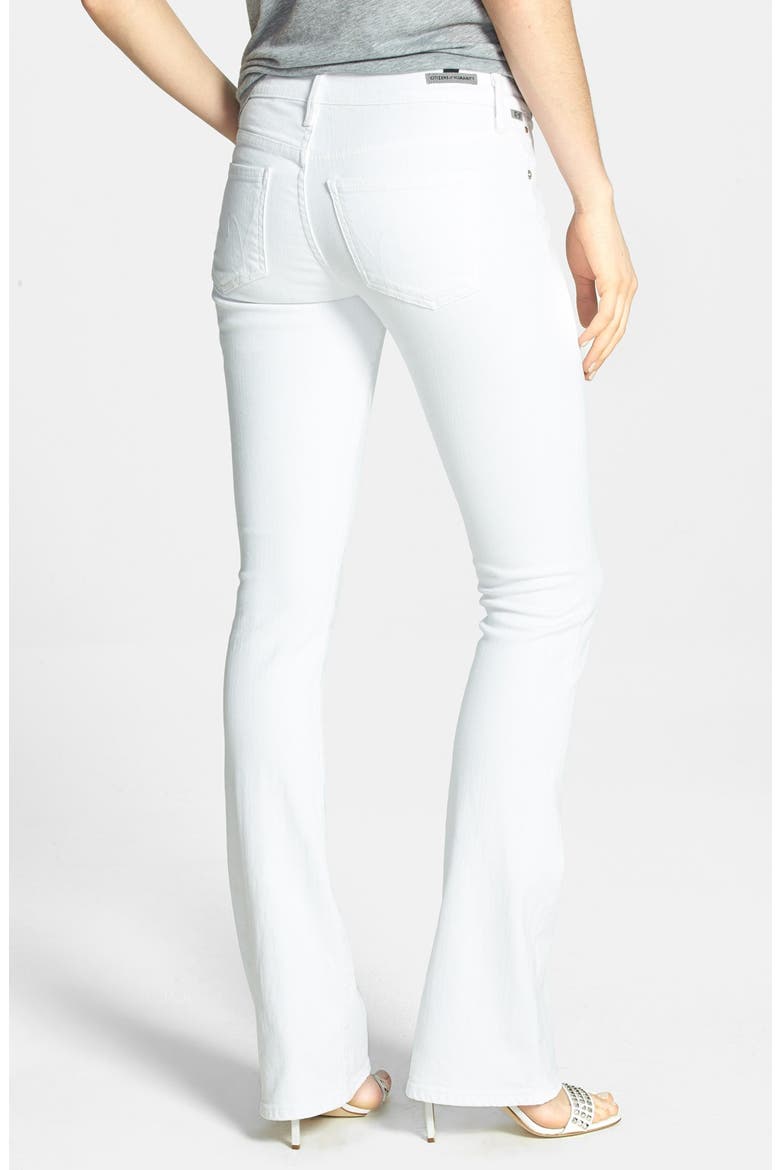 'Emannuelle' Slim Bootcut Jeans, Alternate, color, OPTIC WHITE