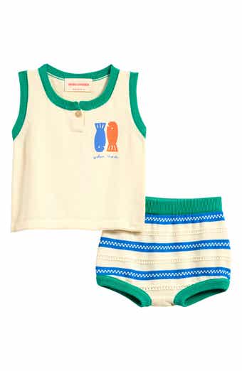 Bobo Choses Lucky Fish Sweater Tank & Pointelle Bloomers