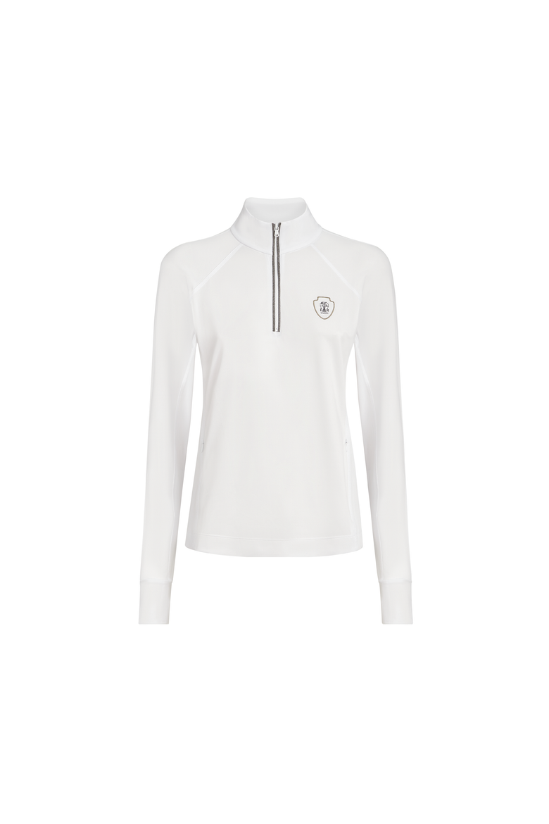 Pique Sweatshirt with logo, Alternate, color, White