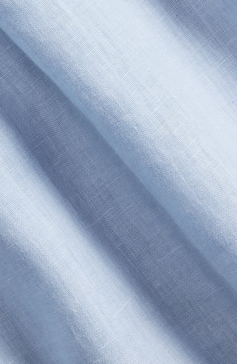 Polo Ralph Lauren Piece Dye Linen Short Sleeve Button-Down Shirt, Alternate, color, Blue