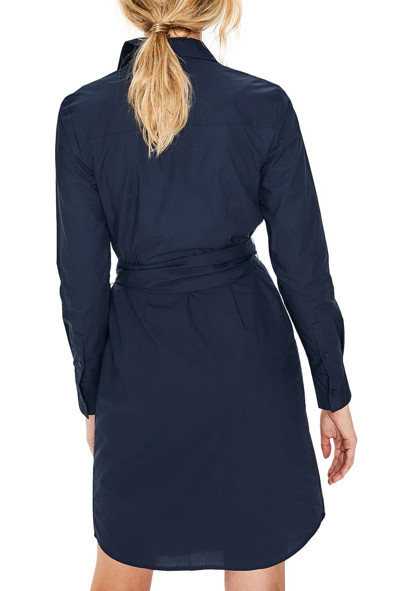 Long Sleeve Shirtdress, Alternate, color, NAVY
