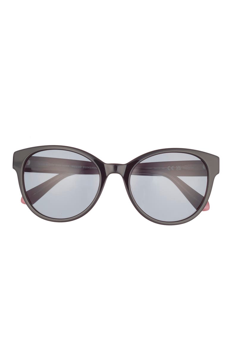 nathalie 55mm gradient round sunglasses, Main, color, BLACK PINK
