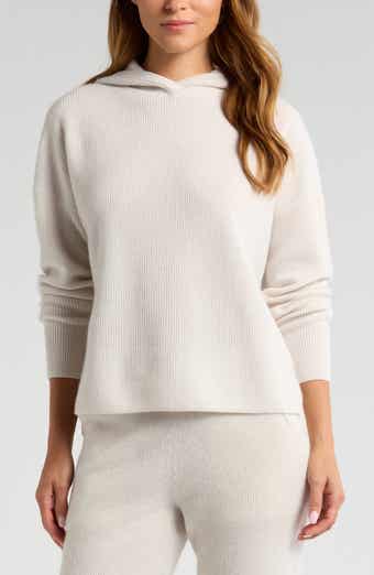 Zella Wool & Cashmere Rib Hoodie